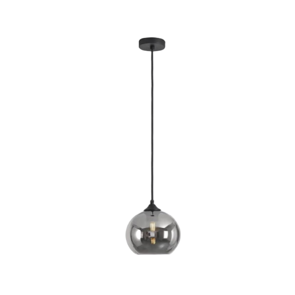 Glass ball pendant light