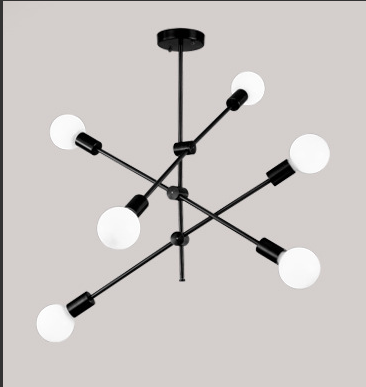 Glass ball pendant light